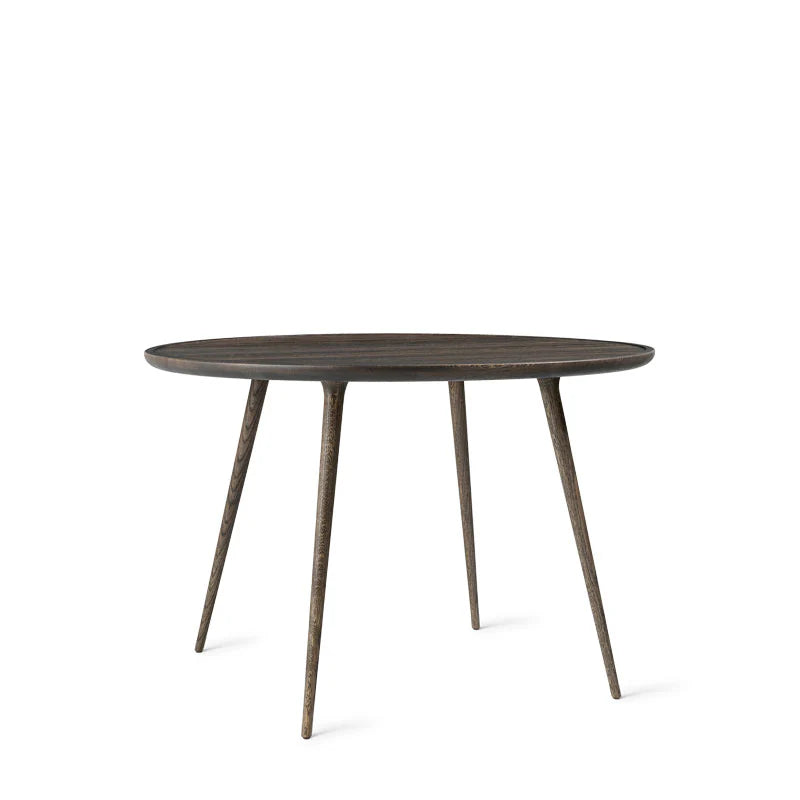 Mater - Table à manger d’accent Ø 110 en bois de chêne foncé