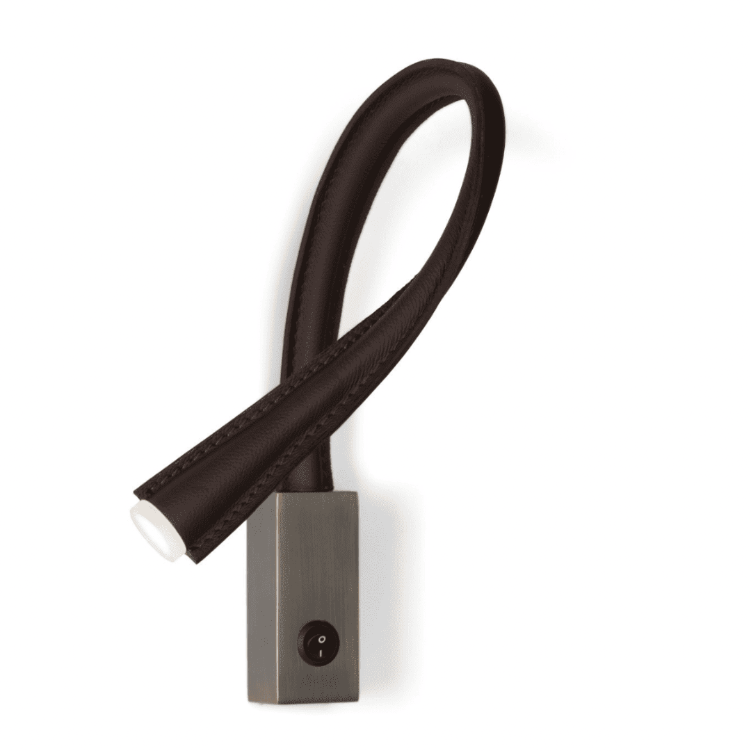 Contardi - Flexiled AP Bronze / Leder L.600 Strahler mit Schalter