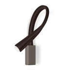 Contardi - Foco flexible de bronce AP / cuero L.600