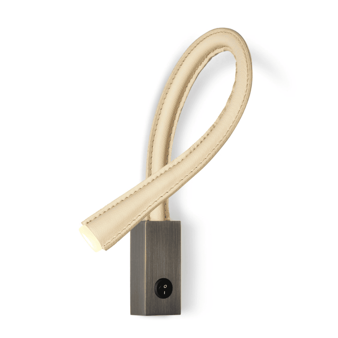 Contardi - Flexiled AP Bronze / Leder L.600 Strahler mit Schalter