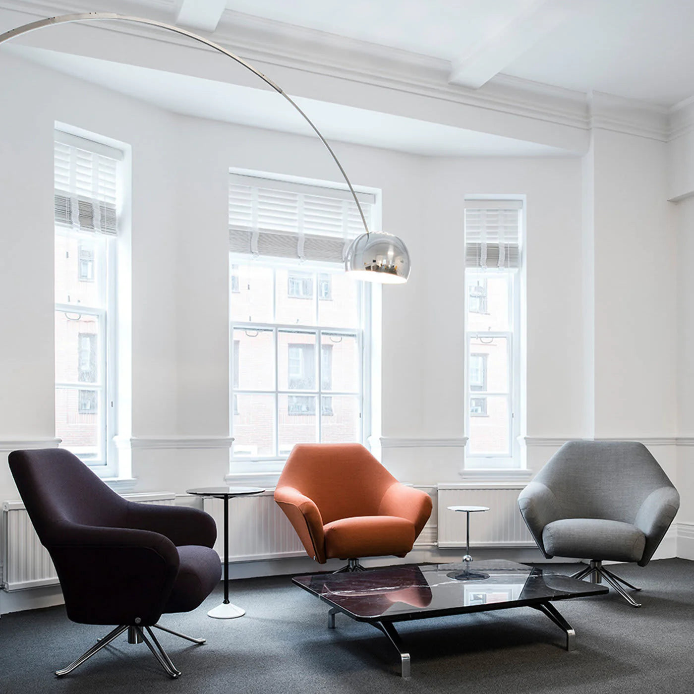 Tecno Spa - P32 Sessel Hellgrau von Osvaldo Borsani