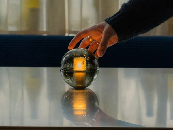 Bocci - 14p Tragbare Tischleuchte Grau