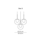 Kundalini - Dew Pendant Lights 3-Piece Set