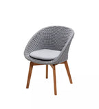 Cane-line - Peacock Soft Rope Gartenstuhl Hellgrau