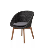 Cane-line - Peacock Soft Rope Gartenstuhl Dunkelgrau