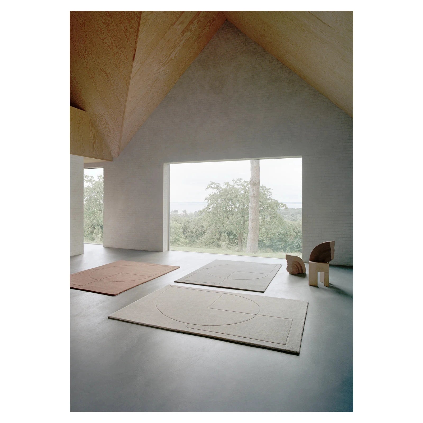 Linie Design - LINEAL POEM Teppich Beige