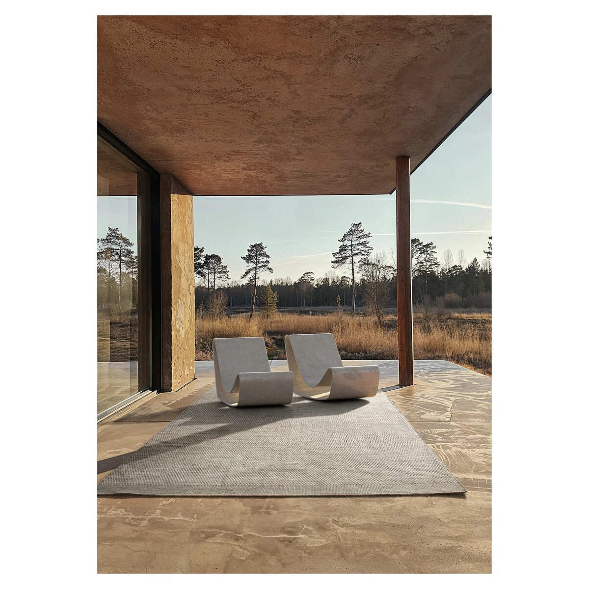 Linie Design - ADONIC MIST Teppich Steel