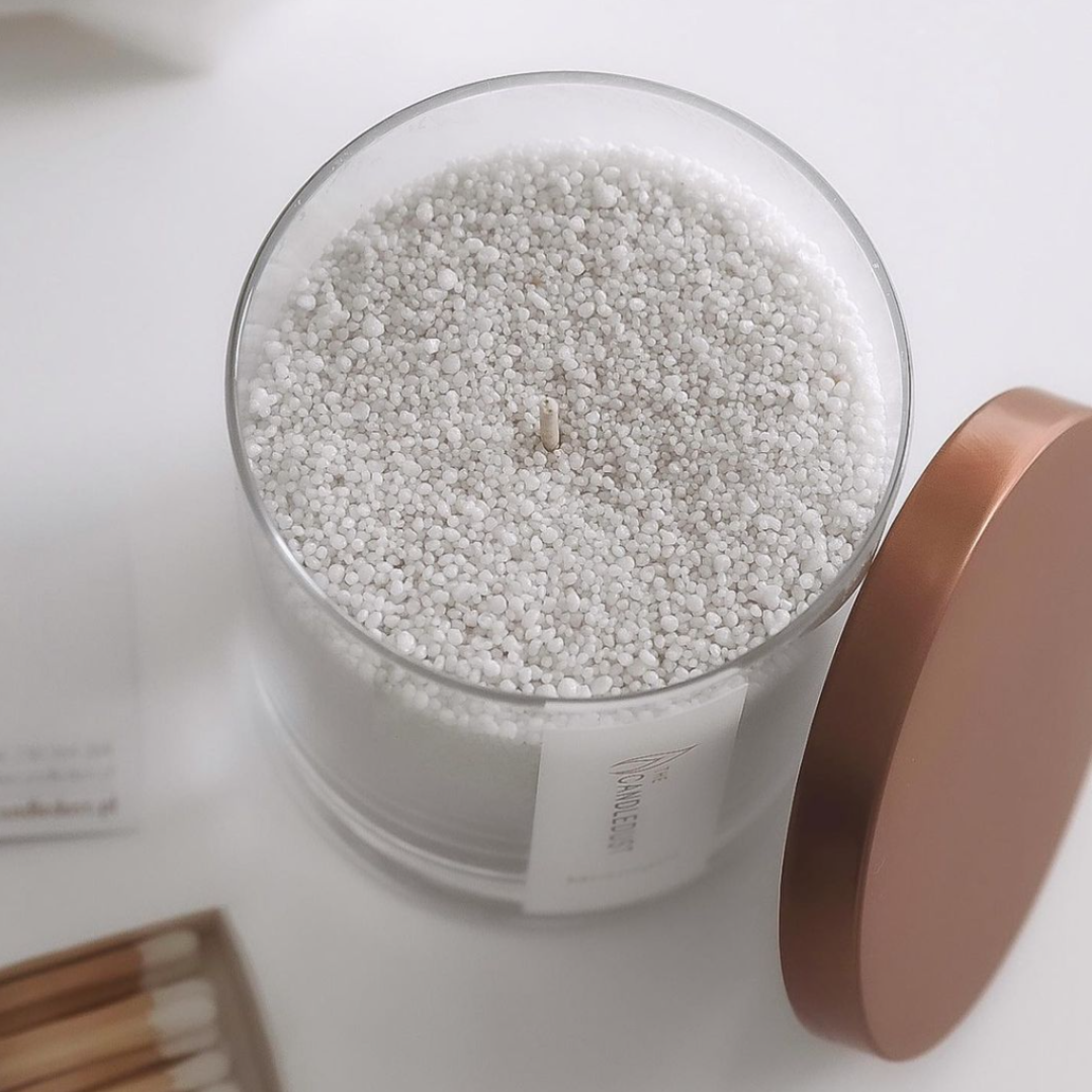 Poederkaars in glas - Granaatappel Specerij 160g