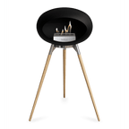 Le Feu - Chimenea de alta bioetanol con madera negra