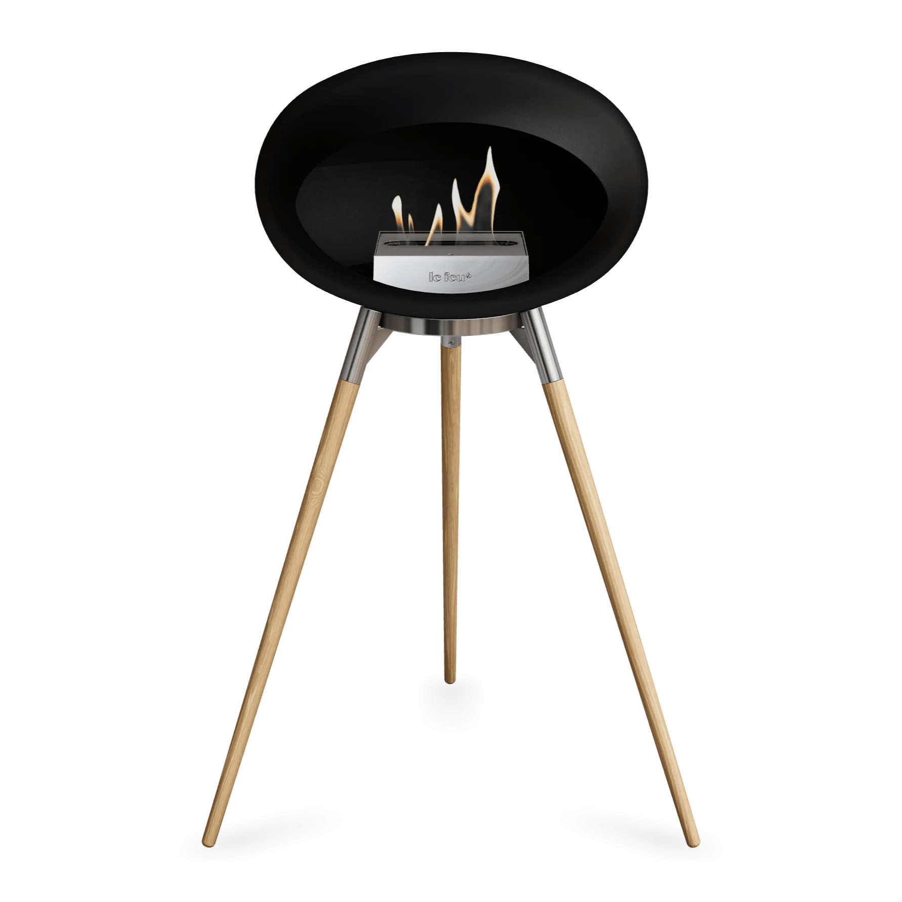 Le Feu - Chimenea de alta bioetanol con madera negra
