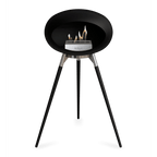 Le Feu - Chimenea de alta bioetanol con madera negra