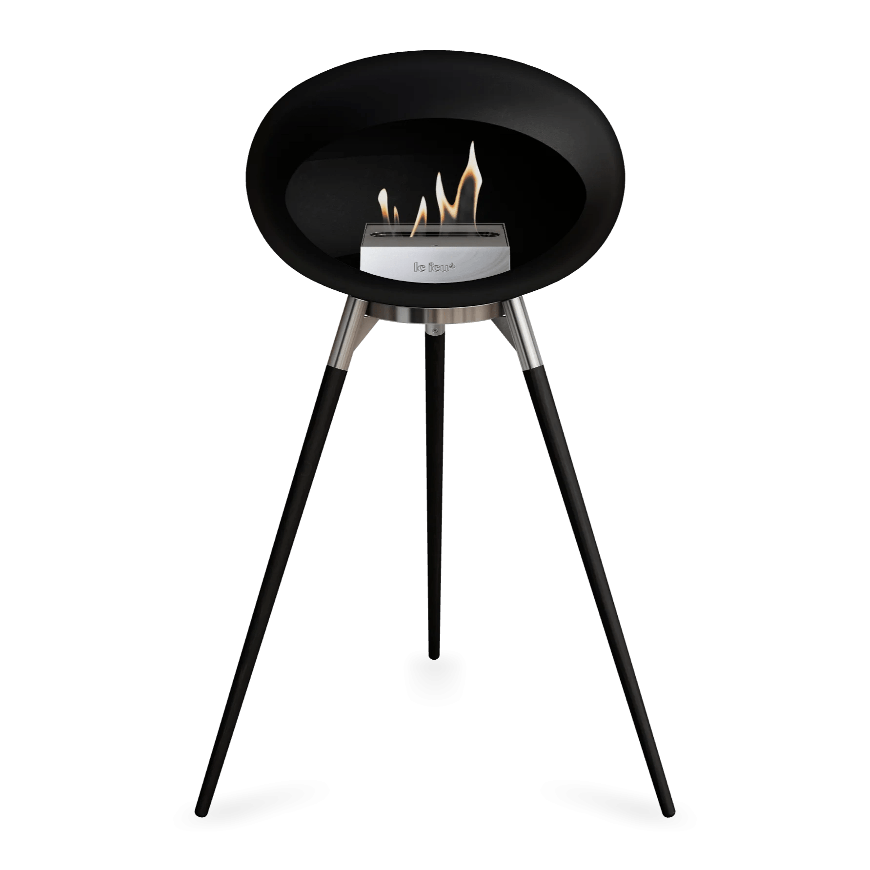 Le Feu - Chimenea de alta bioetanol con madera negra