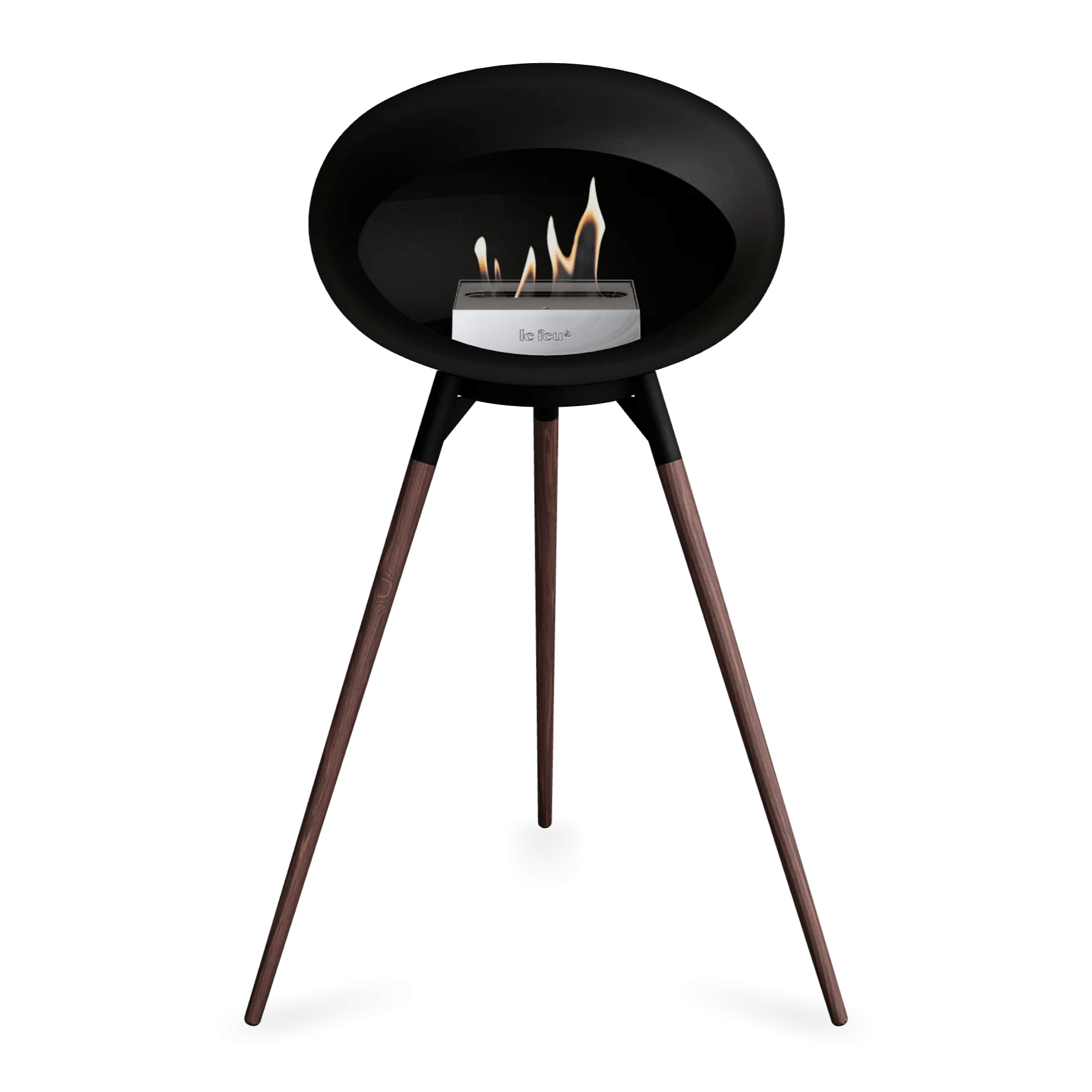 Le Feu - Chimenea de alta bioetanol con madera negra