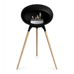 Le Feu - Chimenea de alta bioetanol con madera negra