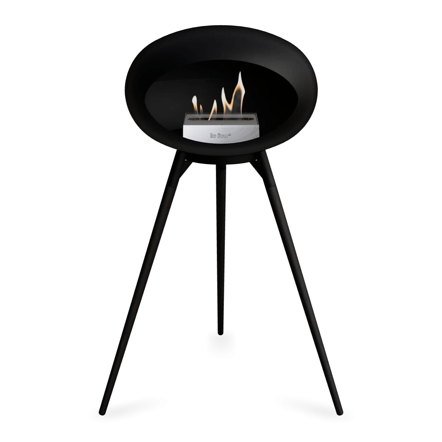 Le Feu - Chimenea de alta bioetanol con madera negra
