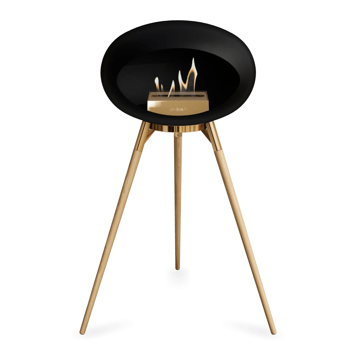 Le Feu - Chimenea de alta bioetanol con madera negra