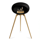 Le Feu - Chimenea de alta bioetanol con madera negra