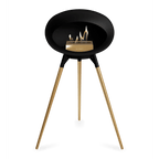 Le Feu - Chimenea de alta bioetanol con madera negra