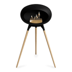 Le Feu - Chimenea de alta bioetanol con madera negra
