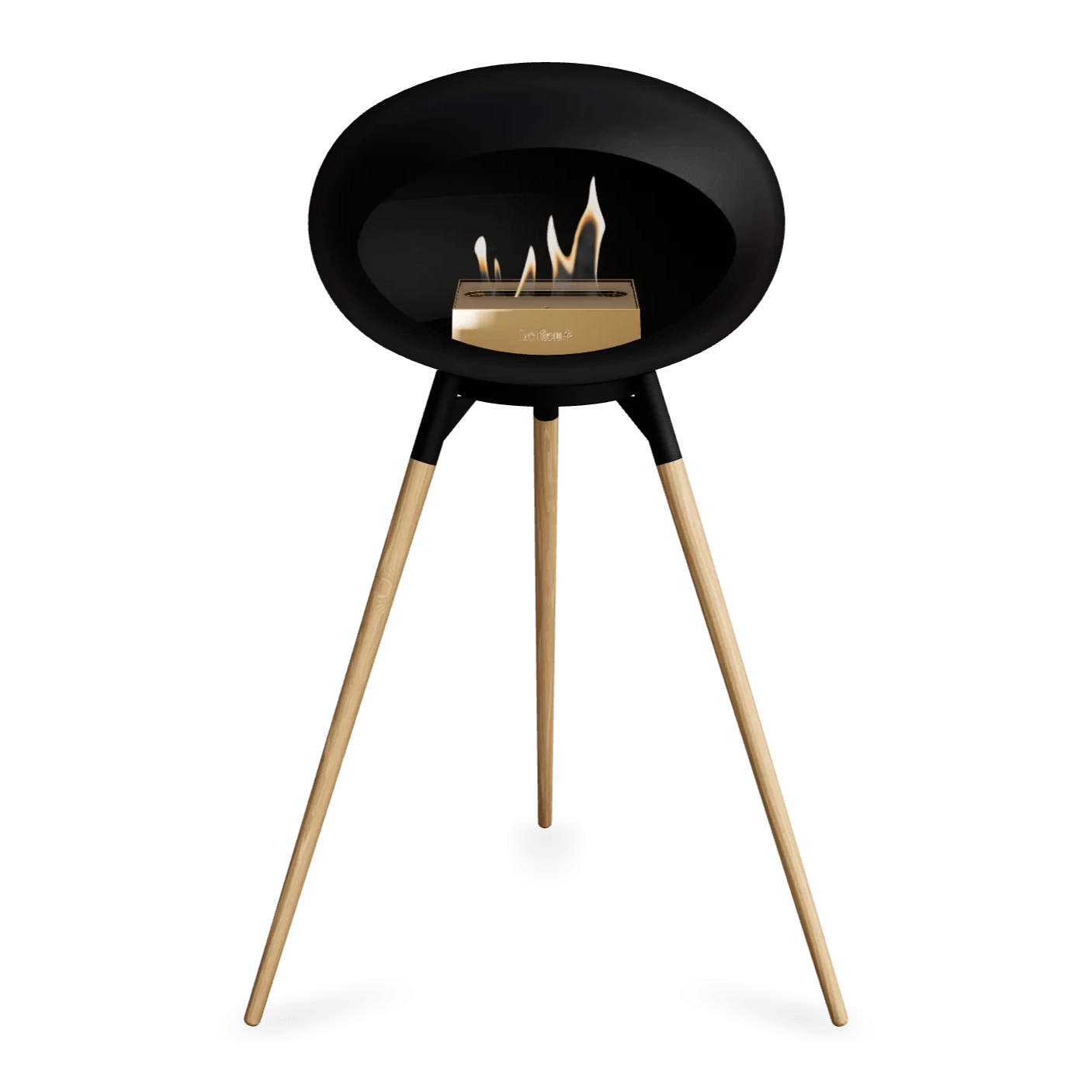 Le Feu - Chimenea de alta bioetanol con madera negra