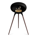 Le Feu - Chimenea de alta bioetanol con madera negra