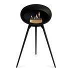 Le Feu - Chimenea de alta bioetanol con madera negra