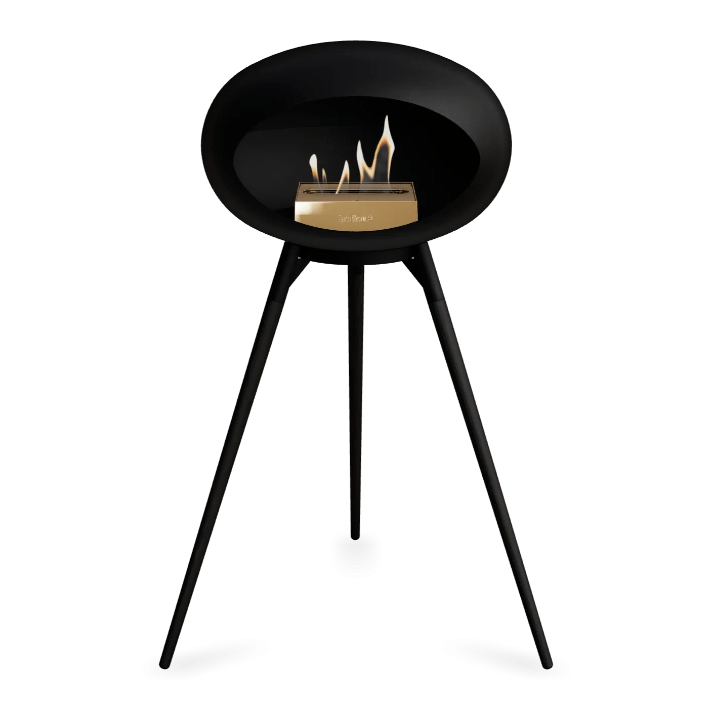 Le Feu - Chimenea de alta bioetanol con madera negra