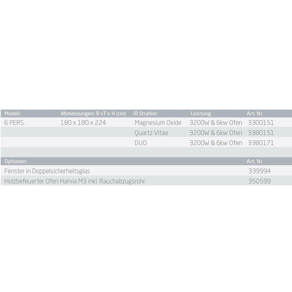   - Alpha Wellness - Outdoor-Sauna Chaleur Combi                              
