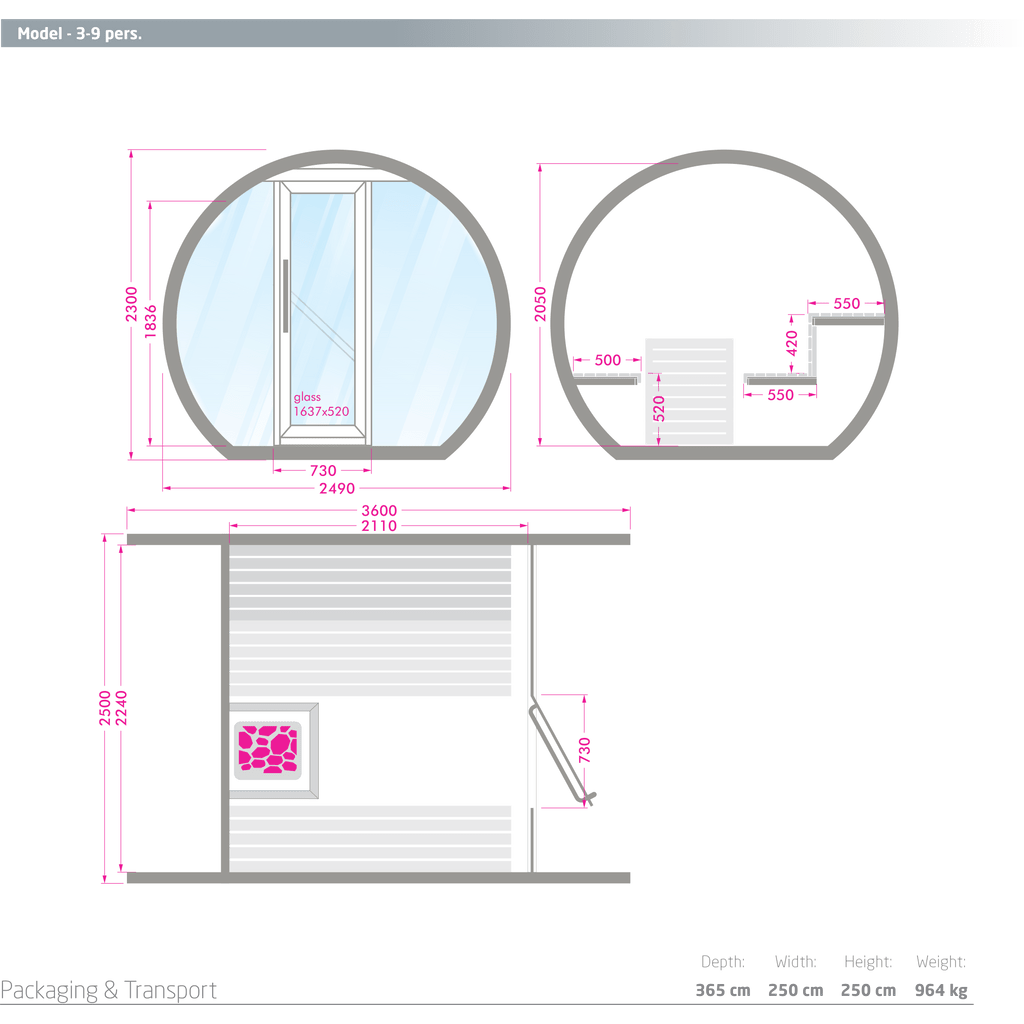 - Alpha Wellness - buitensauna Eclipse