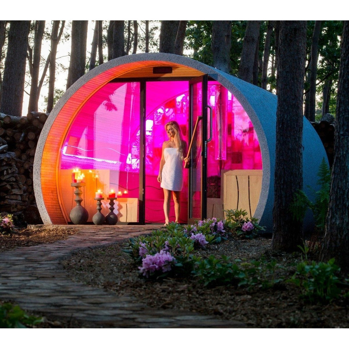   - Alpha Wellness - Outdoor-Sauna Eclipse XL                              