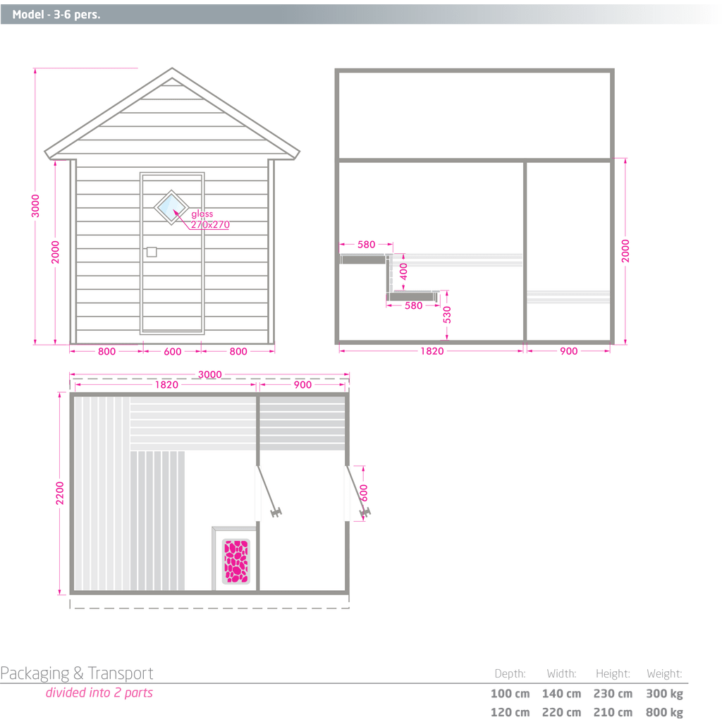   - Alpha Wellness - Outdoor-Sauna Comfort                              