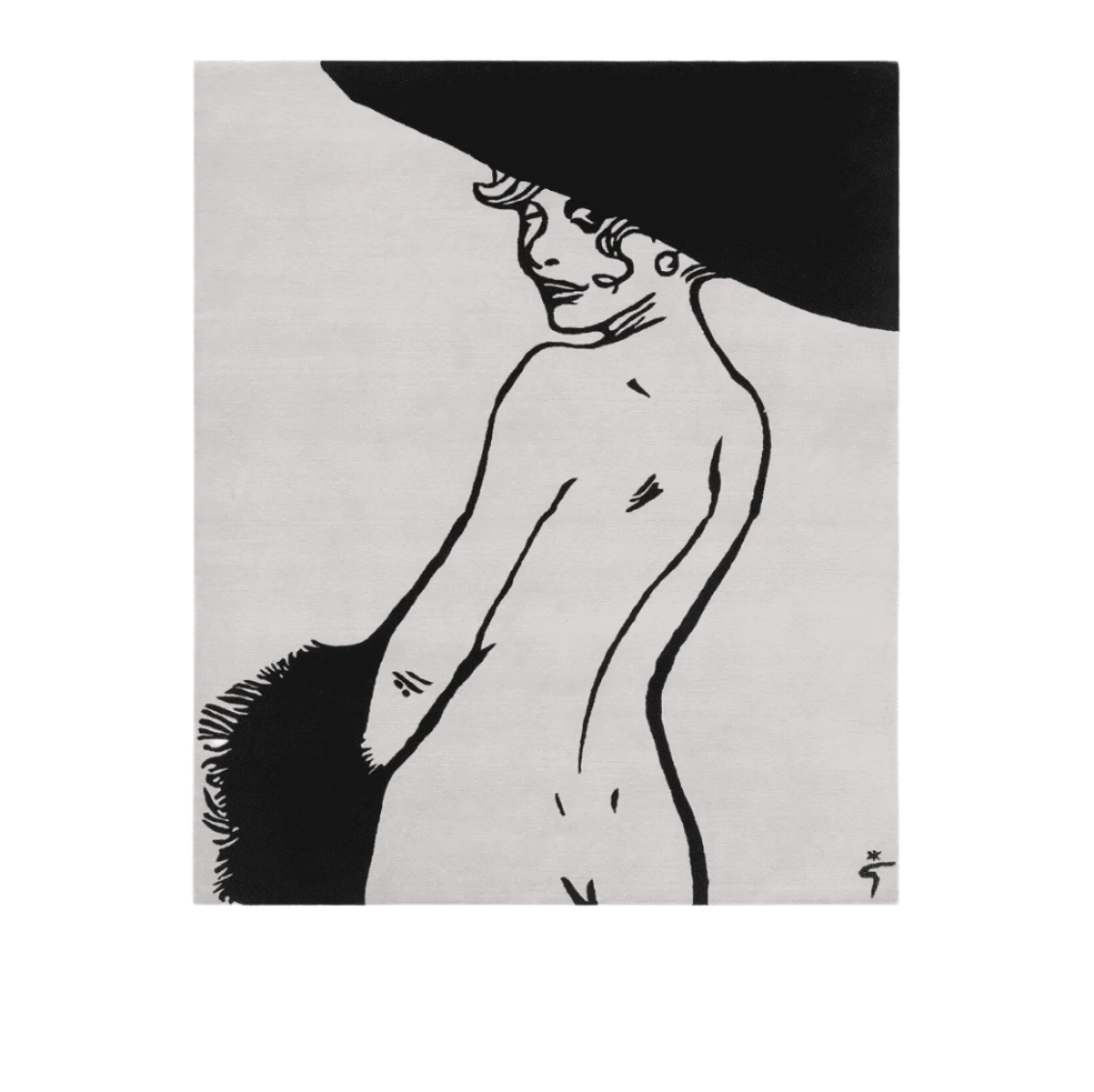 Amini - Woman Rug René Gruau