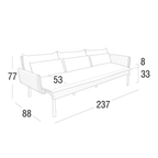 Roberti - Key West 3-Seater Sofa