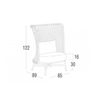 Roberti - Charme poltrona con schienale alto