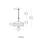 Contardi - Lampe pendante Calypso Antigua XL
