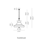 Contardi - Lámpara colgante Calypso Guadaloupe XL