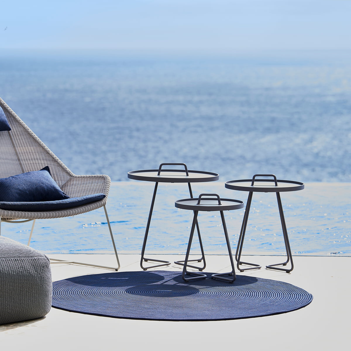 Cane-line - On-the-move Beistelltisch ⌀ 52 cm