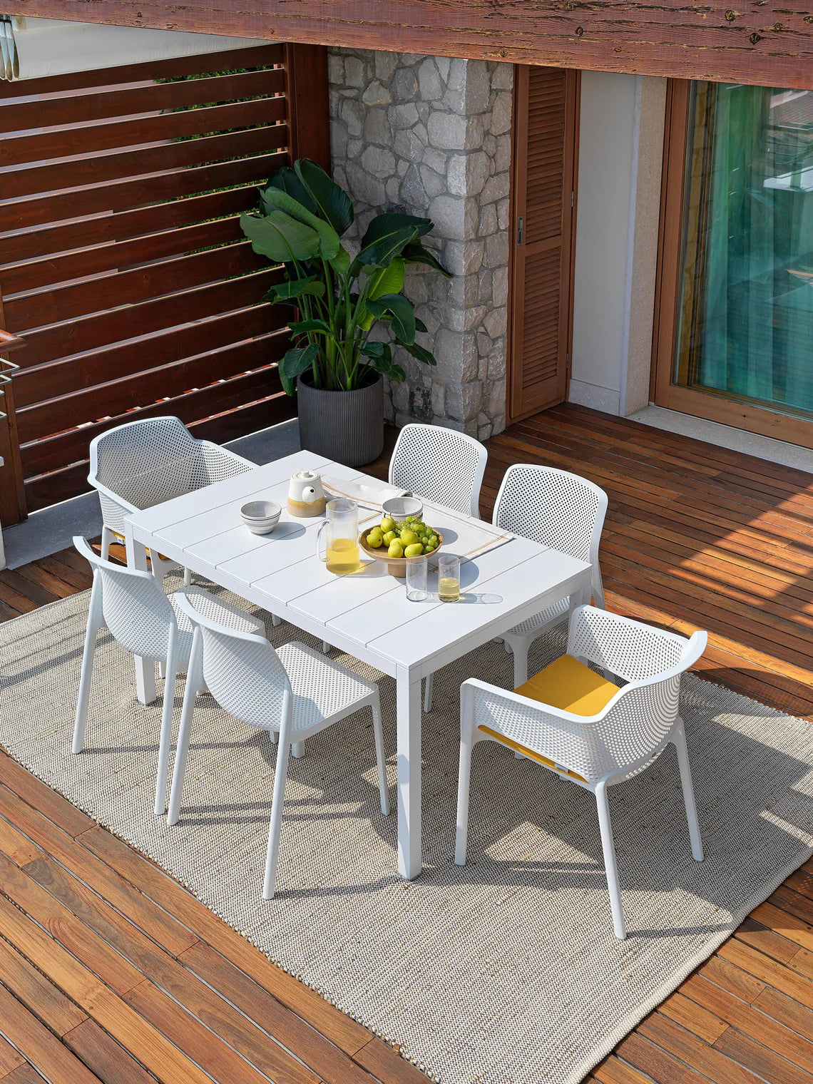 Nardi - Set 4x Net Armlehnstuhl in versch. Farben