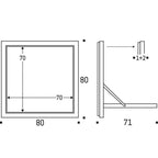 Ambivalence - Fläpps Kittchen Table 80×80-1 – Black