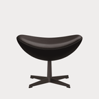 Fritz Hansen - Eierstoel Voetenstoel Leer