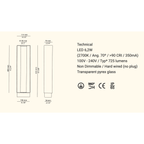   - Estiluz - Lampada da esterno Frame P-4056X                              