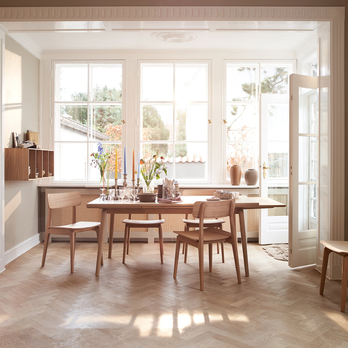 FDB Møbler - C65 Åstrup Tafel / Gelakte Eikenhout