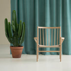 FDB Møbler - Fauteuil lounge J82 en chêne mat laqué