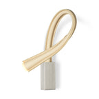 Contardi - Foco flexible AP de níquel / cuero L.600