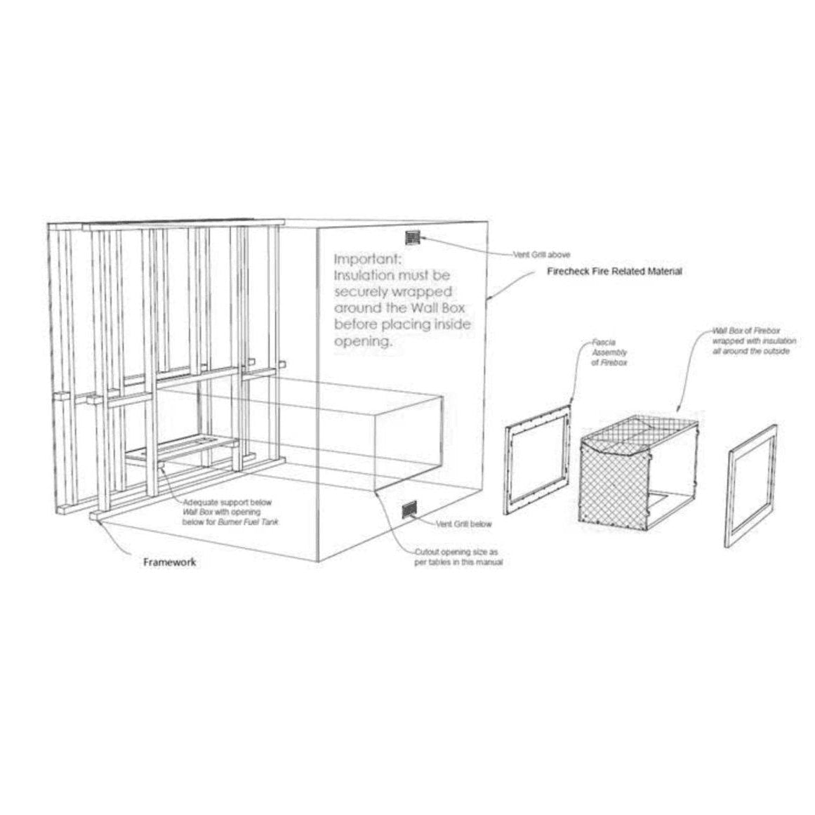 - Icona Fires - Camino a tunnel XL classico