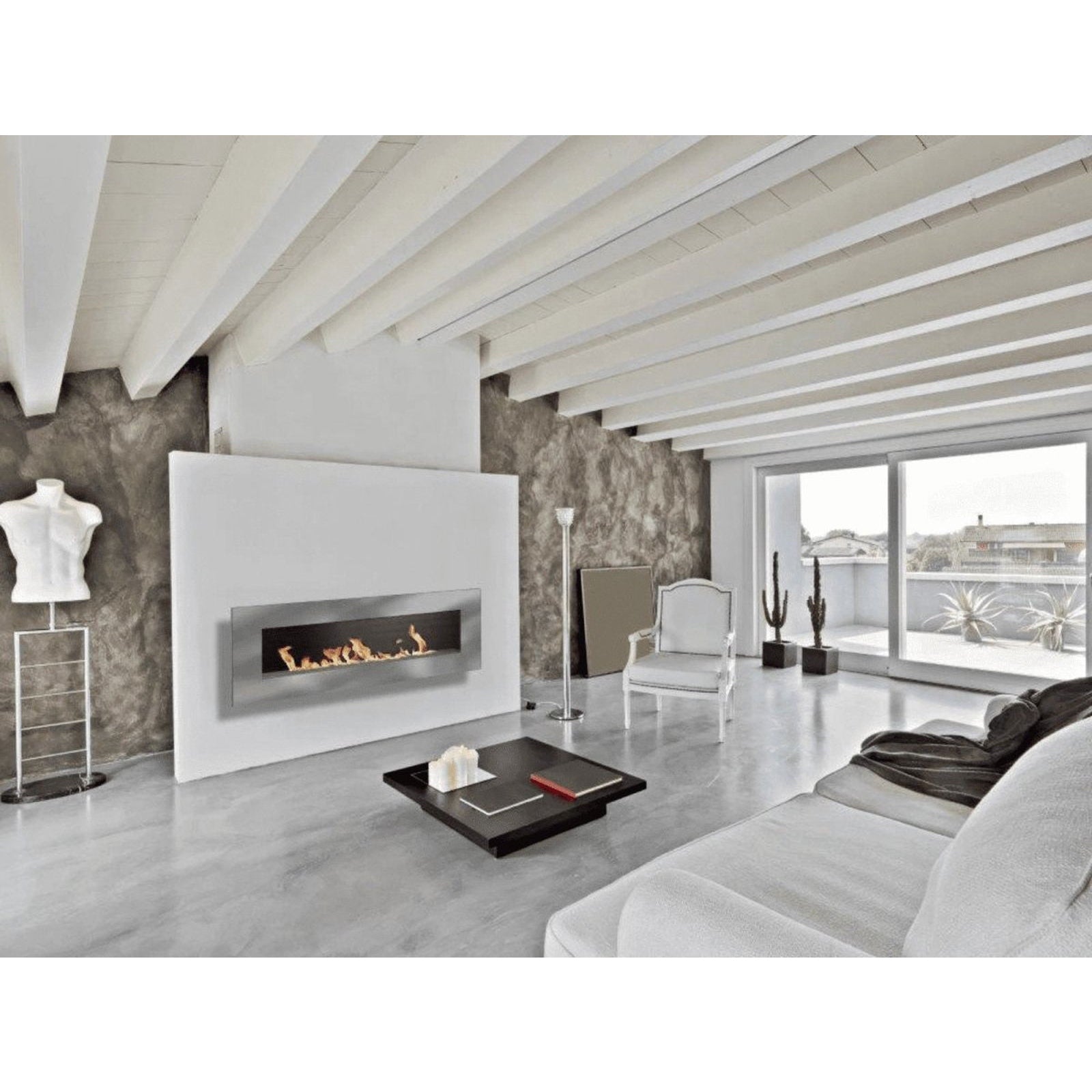   - Icon Fires - Nero Wall Fireplace 1450                              