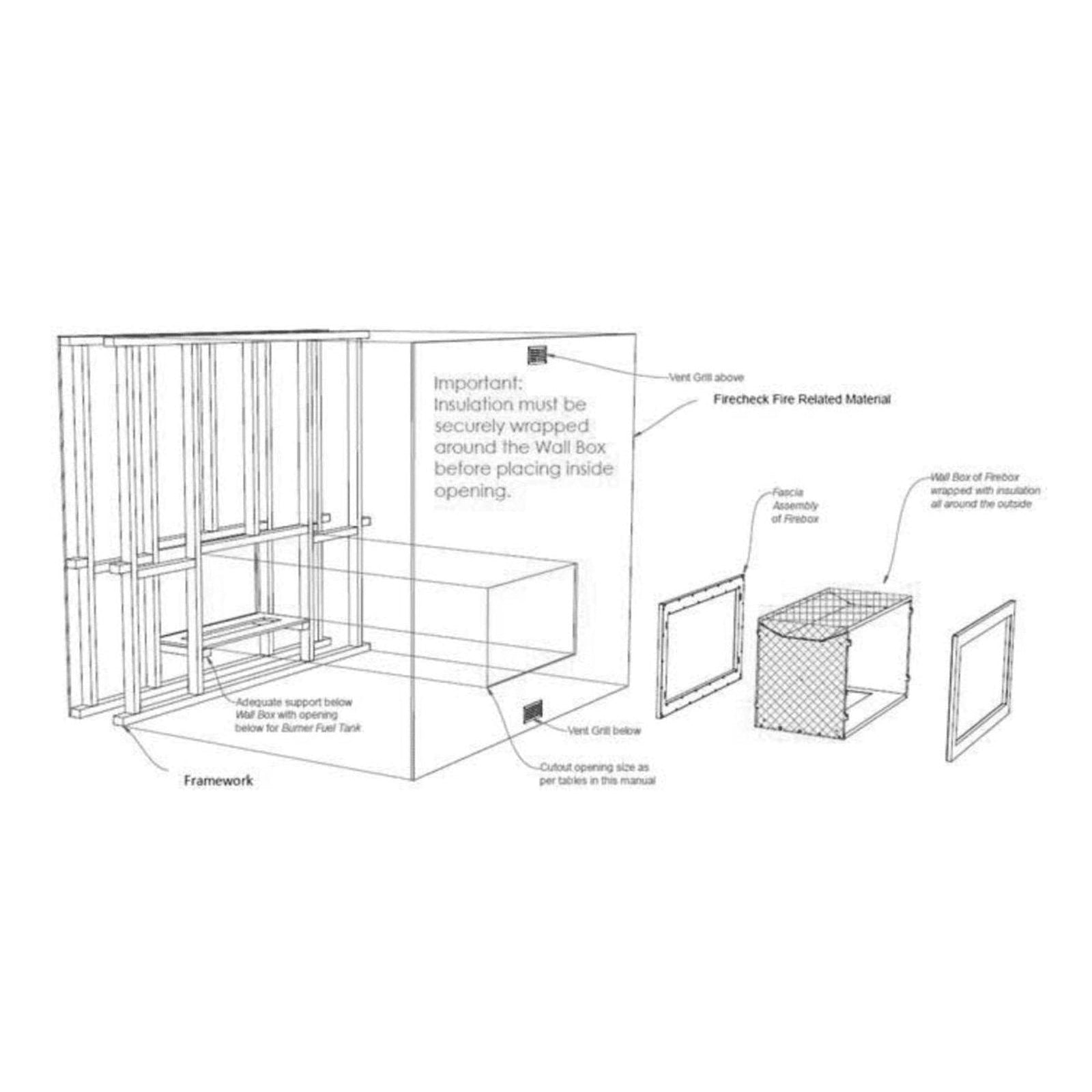   - Icon Fires - Slimline 1350 Caminetto a tunnel                              