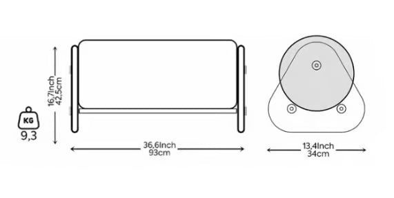 Kuumo - Fauteuil extérieur avec repose-pieds MW06 Blanc