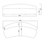 Quinti Sedute - KYOKUSEN Sofa aus Stoff