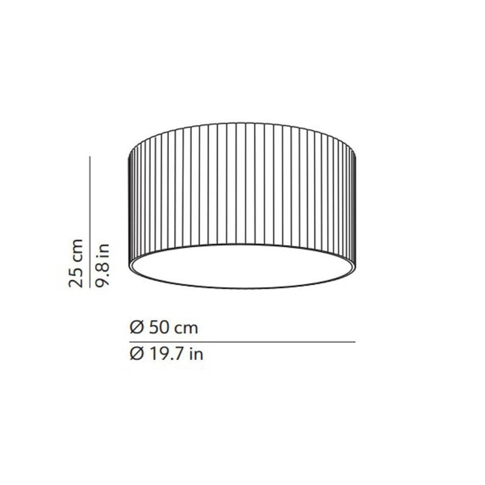 Kundalini - Lampada a soffitto Giass